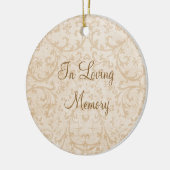 愛情のある記憶パーソナライズな写真の記念物 セラミックオーナメント (左)