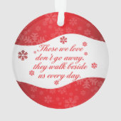 愛情のある記憶パーソナライズな記念の写真 オーナメント (裏面)