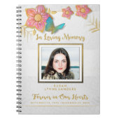 愛情のある記憶写真の蝶記念の来客名簿 ノートブック (正面)