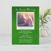 愛情のある記憶写真の記念物のエメラルドグリーン 招待状 (スタンド正面)