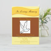 愛情のある記憶葬儀の招待状かプログラム 招待状 (スタンド正面)