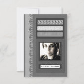 愛情のある記憶葬儀の発表 案内状 (正面)