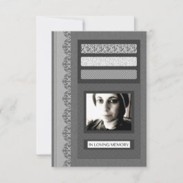 愛情のある記憶葬儀の発表 案内状