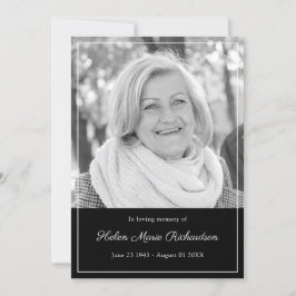 愛情のある記憶葬式の不朽の写真の悔やみや弔慰 サンキューカード