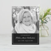 愛情のある記憶葬式の不朽の写真の悔やみや弔慰 サンキューカード (スタンド正面)