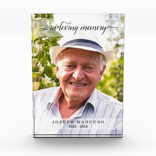 愛情のある記憶葬式の悔やみや弔慰 フォトブロック (正面)