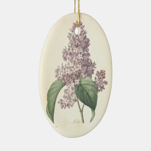 愛情のある記憶薄紫のカスタムな記念の写真 セラミックオーナメント (右)