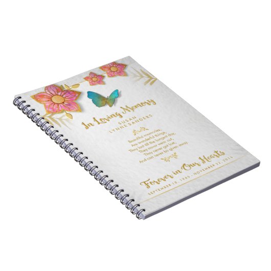 愛情のある記憶蝶記念の来客名簿 ノートブック (右側)