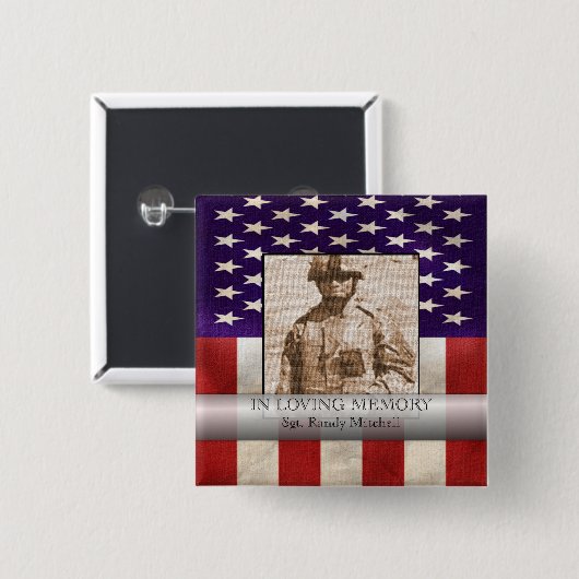 愛情のある記憶軍のカスタムな写真の捧げ物 缶バッジ (正面&裏面)