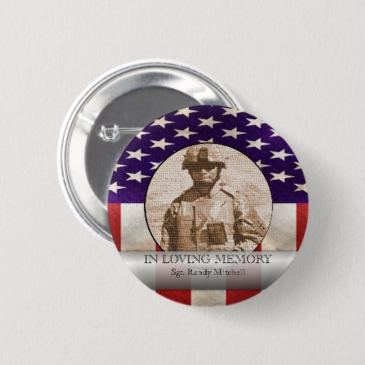 愛情のある記憶軍の写真のカスタムの捧げ物 缶バッジ (正面&裏面)