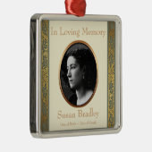 愛情のある記憶3カスタムの写真の記念のオーナメント メタルオーナメント (右)