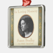 愛情のある記憶3カスタムの写真の記念のオーナメント メタルオーナメント (左)