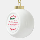 愛情のある記憶 セラミックボールオーナメント (右)