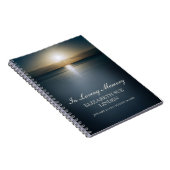 愛情のある記憶|葬儀のゲストブック|の海 ノートブック (右側)