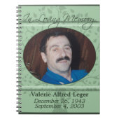 愛情のある記憶/記憶のカスタムな来客名簿 ノートブック (正面)