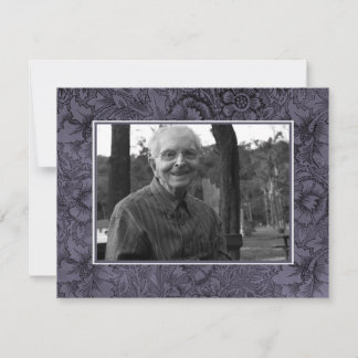 愛情のある記憶Memoriamの死の通知の写真 案内状