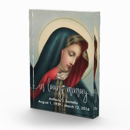 愛情のある記憶Overylay |悲しい聖母マリア フォトブロック (右)