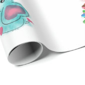 愛情のある象の誕生日の包装紙 ラッピングペーパー (ロールコーナー)