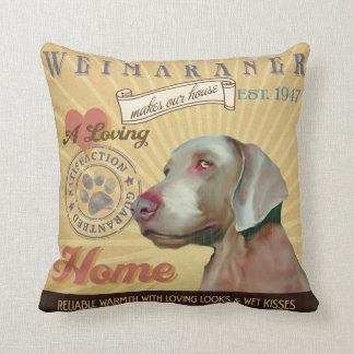 愛情のあるWeimaranerは私達の家の家を作ります クッション