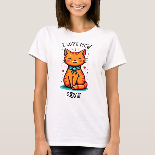 愛情のこもった子猫 Tシャツ (正面)