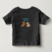 愛情のこもった愛らしい トドラーTシャツ (裏面)