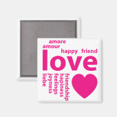 愛情のこもった言葉 マグネット (正面/裏面)