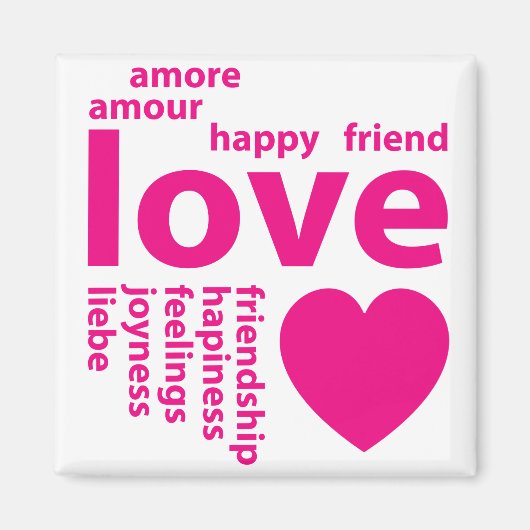 愛情のこもった言葉 マグネット (正面)