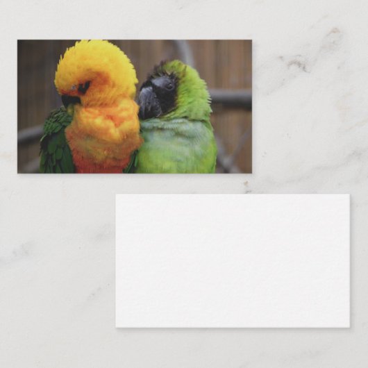 愛情のこもった鳥 名刺 (正面/裏面)