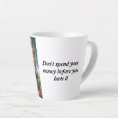 愛情のカップ:sip、スマイル、リピート カフェラテマグ (右アングル)