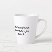 愛情のカップ:sip、スマイル、リピート カフェラテマグ (右)