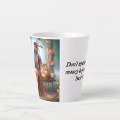 愛情のカップ:sip、スマイル、リピート カフェラテマグ (正面)