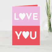 愛情のメッセージ カード (正面)