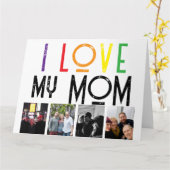 愛情の母 フォールド グリーティング カード (黄色い花)