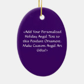 愛情の親切なガーディアンエンジェルズホリデーギフトオーナメント セラミックオーナメント (裏面)