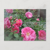 「愛情は茨の道から生まれる」ドイツのことわざ ポストカード (正面)