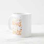 愛情を持って小さなことをす素晴らしる コーヒーマグカップ (正面左)