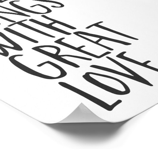 愛情を持って小さな事を素晴らしする ポスター (角)