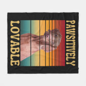 愛情を持って愛される フリースブランケット (正面(横))