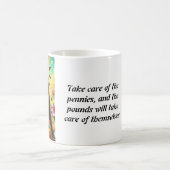 愛情を注ぐ個人的な共有 コーヒーマグカップ (中央)