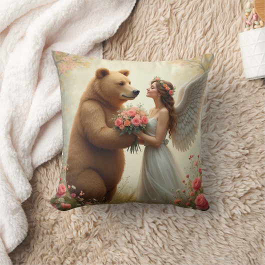 愛情を注ぐ クッション (ブランケット)