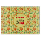 愛情を込めたキッチン 野菜柄 カッティングボード (正面)