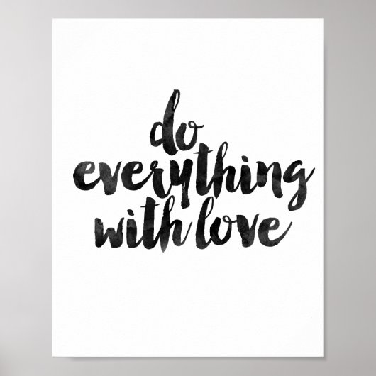 愛情を込めてすべてを行う ポスター (正面)