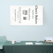 愛情を込めて作られたお菓子材料を追加 q r 横断幕 (トレードショー)