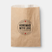 愛情を込めて作られた特別なクラフト紙のギフトバッグ フェイバーバッグ (正面)