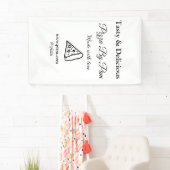 愛情を込めて作られた美味しいピザレストランカフェを追加 bsi 横断幕 (インサイチュ)