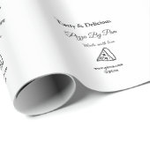 愛情を込めて作られた美味しいピザレストランカフェ bsi ラッピングペーパー (ロールコーナー)