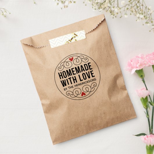 愛情を込めて作られた、あなただけのクラフト紙の特別な袋 フェイバーバッグ (封をした状態)