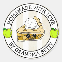 愛情を込めて手作りアップルパイ、自家製焼き立て ラウンドシール