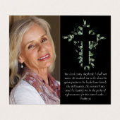 愛情を込めて折り畳まれたメモリアル祈りの言葉カード 名刺 (内部フラット)