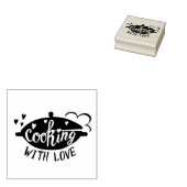 愛情を込めて料理する ラバースタンプ (押印)